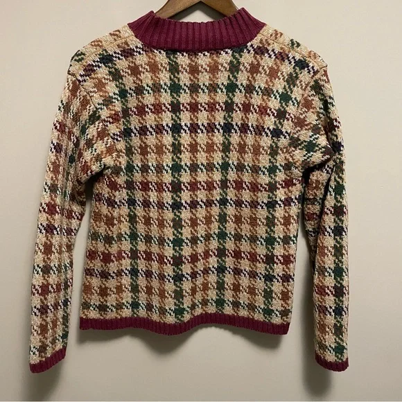 Vintage 90s  Marisa Christina Houndstooth Sweater Women’s Small Fits like XS - Picture 8 of 9
